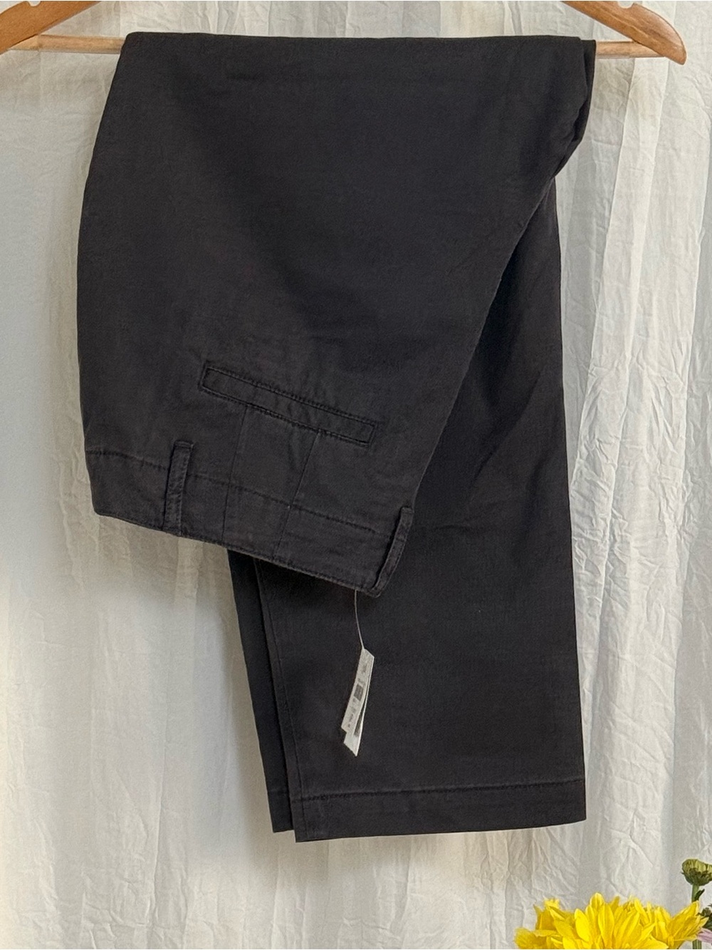 NWT J.Jill Slim Crop Pants 8P Light Onyx Grey Black Tencel Stretch Chino Petite